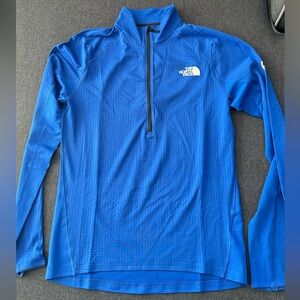 The North Face summit-series Blue Half-Zip shirt